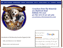 Tablet Screenshot of cavachonsfromthemonarchy.com